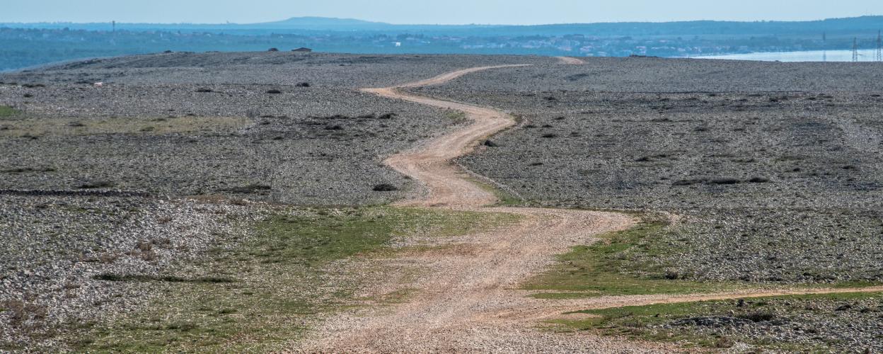 Über der Stara Novalja Bucht