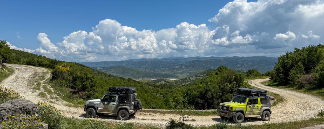 Albanien Hoch über dem Vjosa-Tal