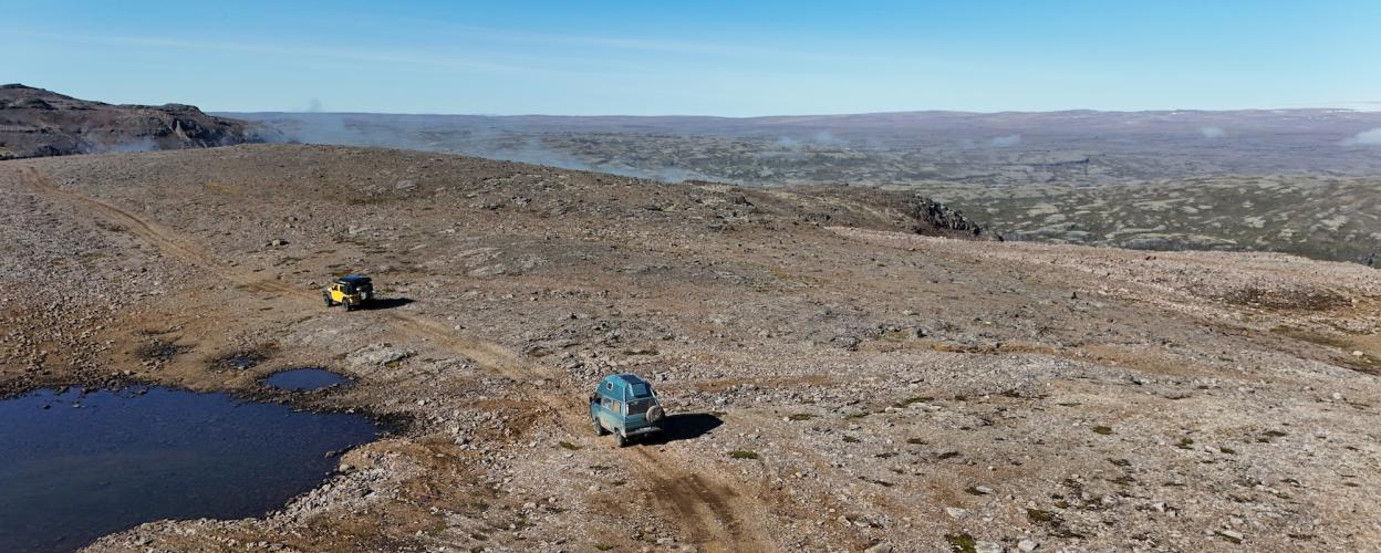Offroad Island Nach Krossneslaug über die Hochebene 