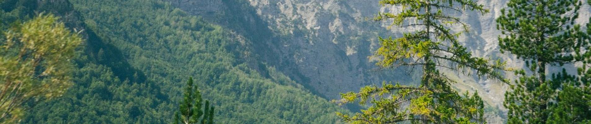 Explore the breathtaking mountainous landscape of Valbonë in Kukës County, Albania.