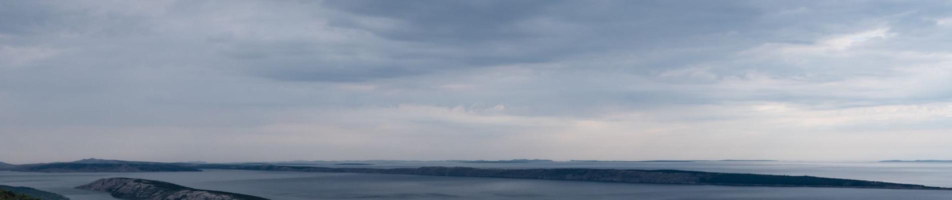 A breathtaking view of the Adriatic coastline in Primorje-Gorski Kotar, Croatia.
