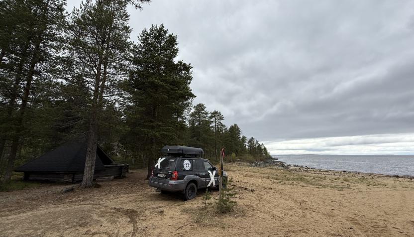 Offroad Finnland Piste an den Lokan Stausee