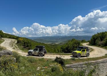 Albanien Hoch über dem Vjosa-Tal
