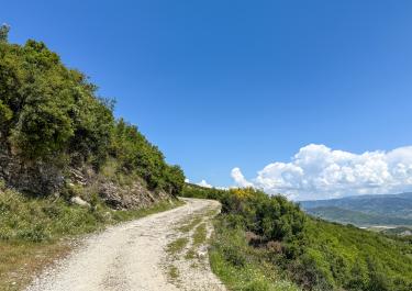 Albanien Hoch über dem Vjosa-Tal
