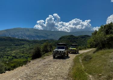 Albanien Hoch über dem Vjosa-Tal