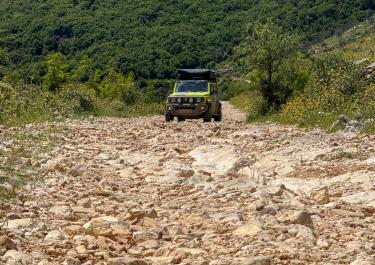 Albanien Hoch über dem Vjosa-Tal