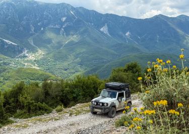 Albanien Piste nach Corraj