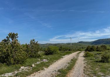 Kroatien Hoch über der Kvarner Bucht