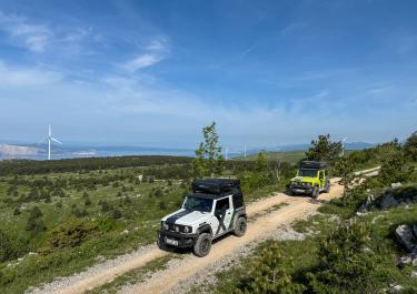 Kroatien Hoch über der Kvarner Bucht