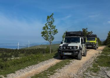 Kroatien Hoch über der Kvarner Bucht