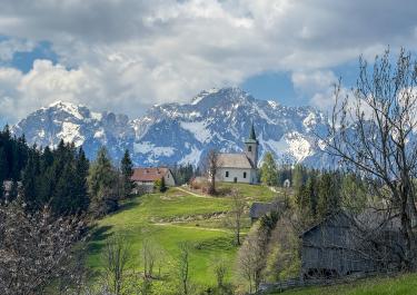 Slowenien Auf dem Mittelteil der Solčavska Panoramastraße