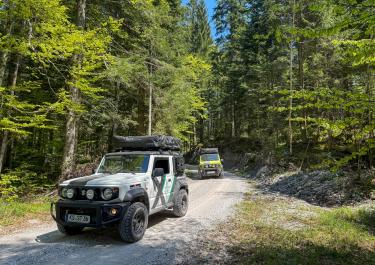 Slowenien Gepflegte Schotterwege im Grenzgebiet