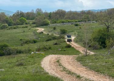 Karstlandschaft im Grenzgebiet 