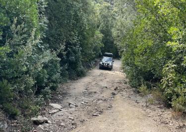 Offroad Italien Monte Limbara von Norden