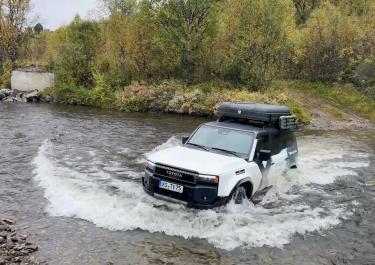 Offroad Norwegen Piste mit Furt