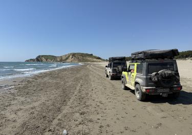 Offroad Albanien Zvernec beach