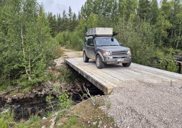 Offroad Schweden Tjaktjajavrre Stausee