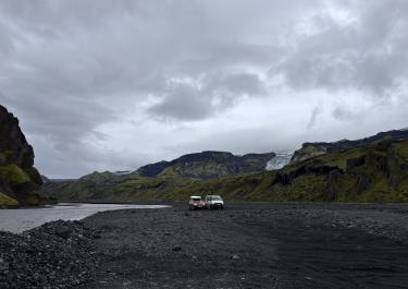 Offroad Island Piste zu den Skagfjörðsskáli Hütten